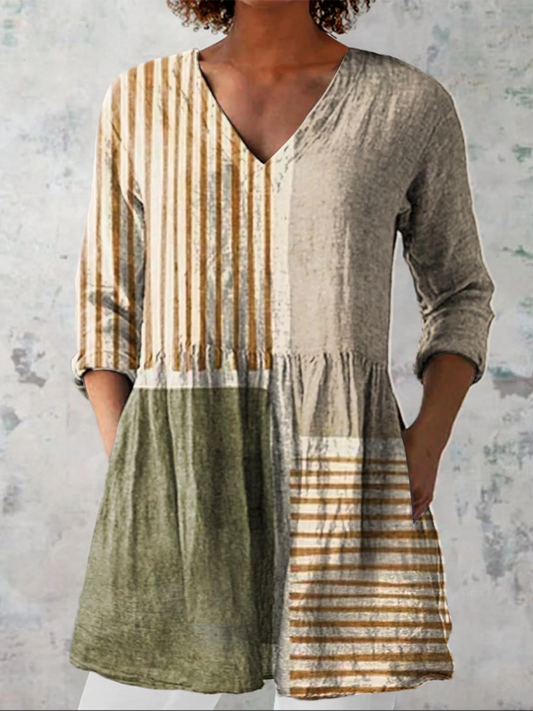 MAEVE | LONGUE BLOUSE À MOTIF EXPRESSIF