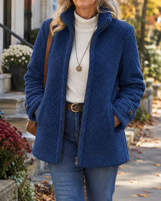 INÈS | VESTE ZIPPÉE COL MONTANT