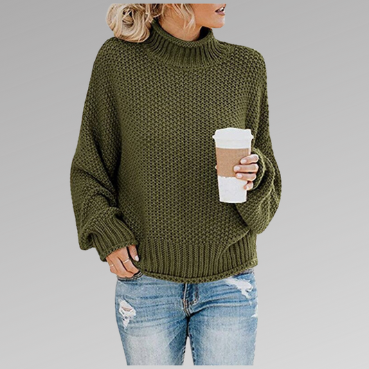 JULIETTE | PULL COL ROULÉ ENVELOPPANT