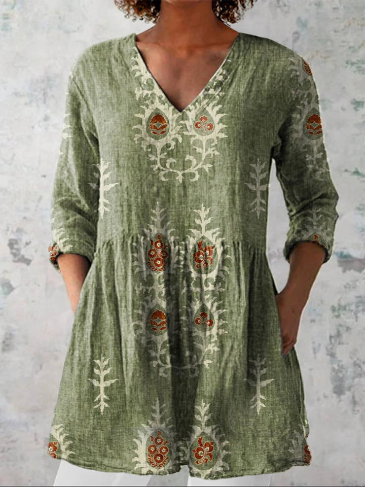 Blair | Longue Blouse à Motif Expressif