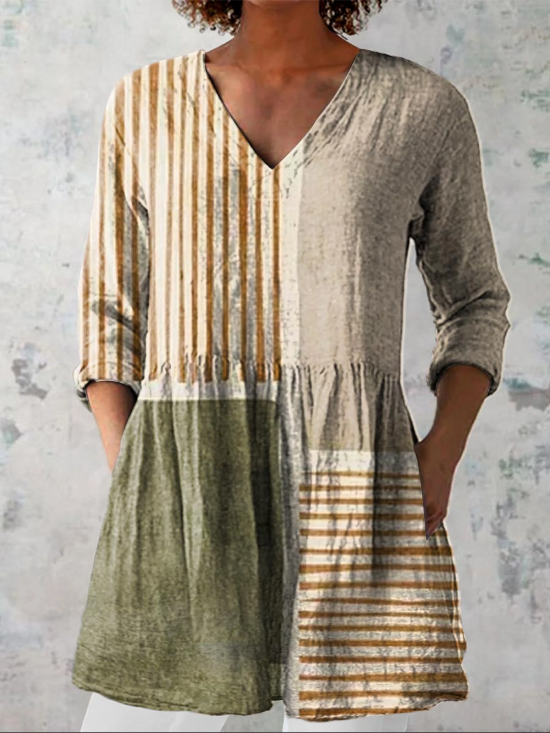 Maeve | Longue Blouse à Motif Expressif