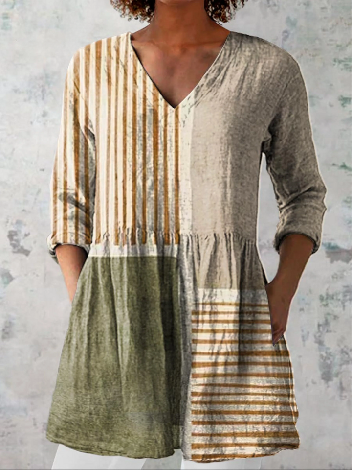 Maeve | Longue Blouse à Motif Expressif