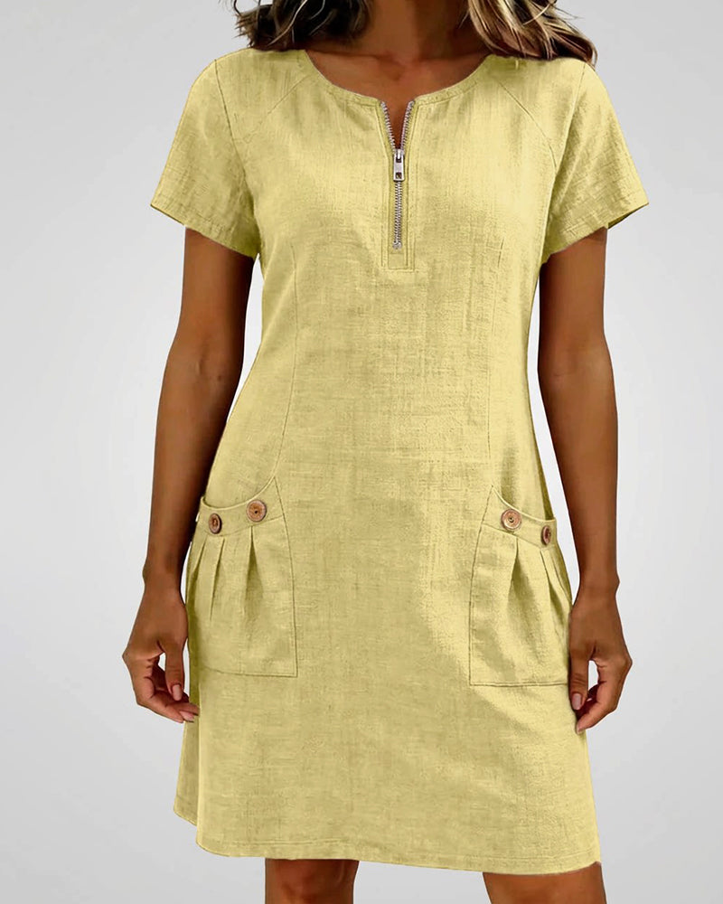 Chloé | Robe Fluide Col Rond