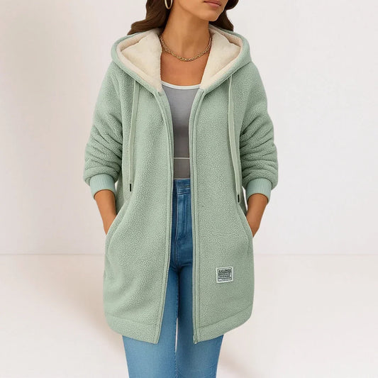 CHLOÉ | VESTE POLAIRE CAPUCHE JOURNÉES FROIDES