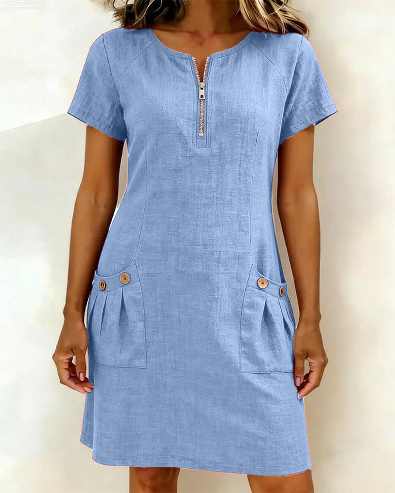 Chloé | Robe Fluide Col Rond