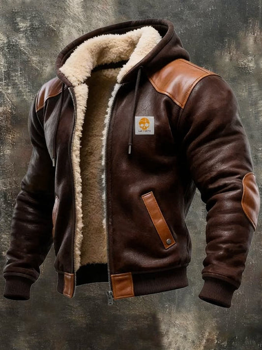 ZACHARIE | VESTE VINTAGE DAIM CAPUCHE