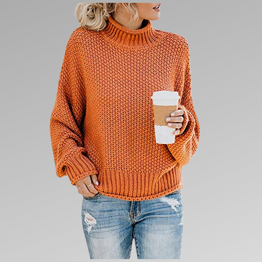 JULIETTE | PULL COL ROULÉ ENVELOPPANT