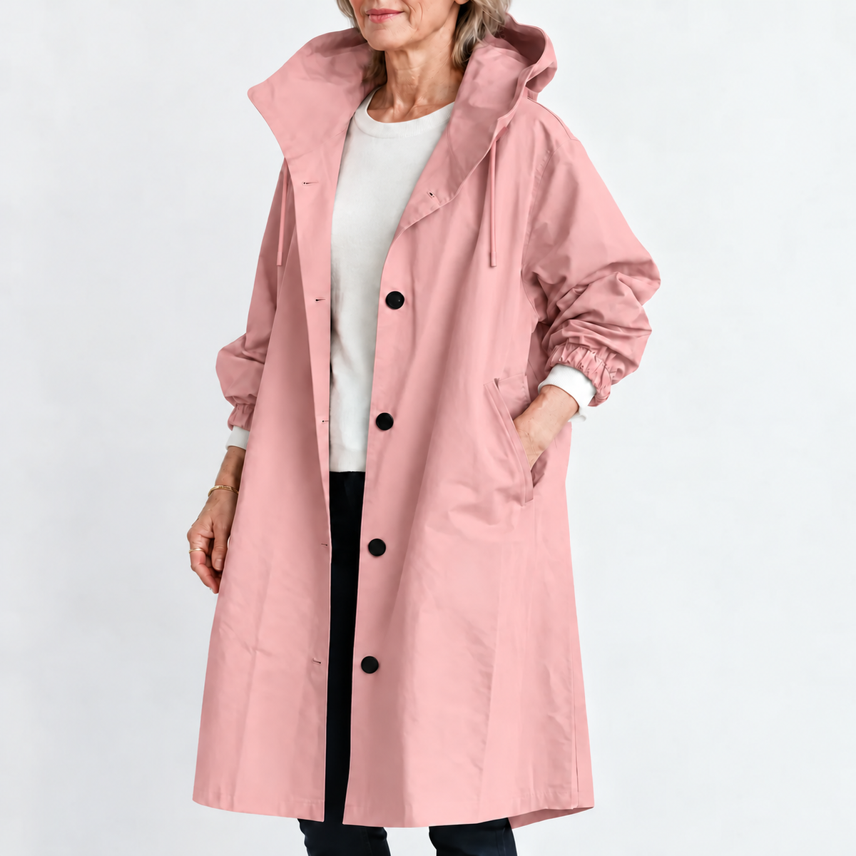 ROSALIE | TRENCH LONG À CAPUCHE