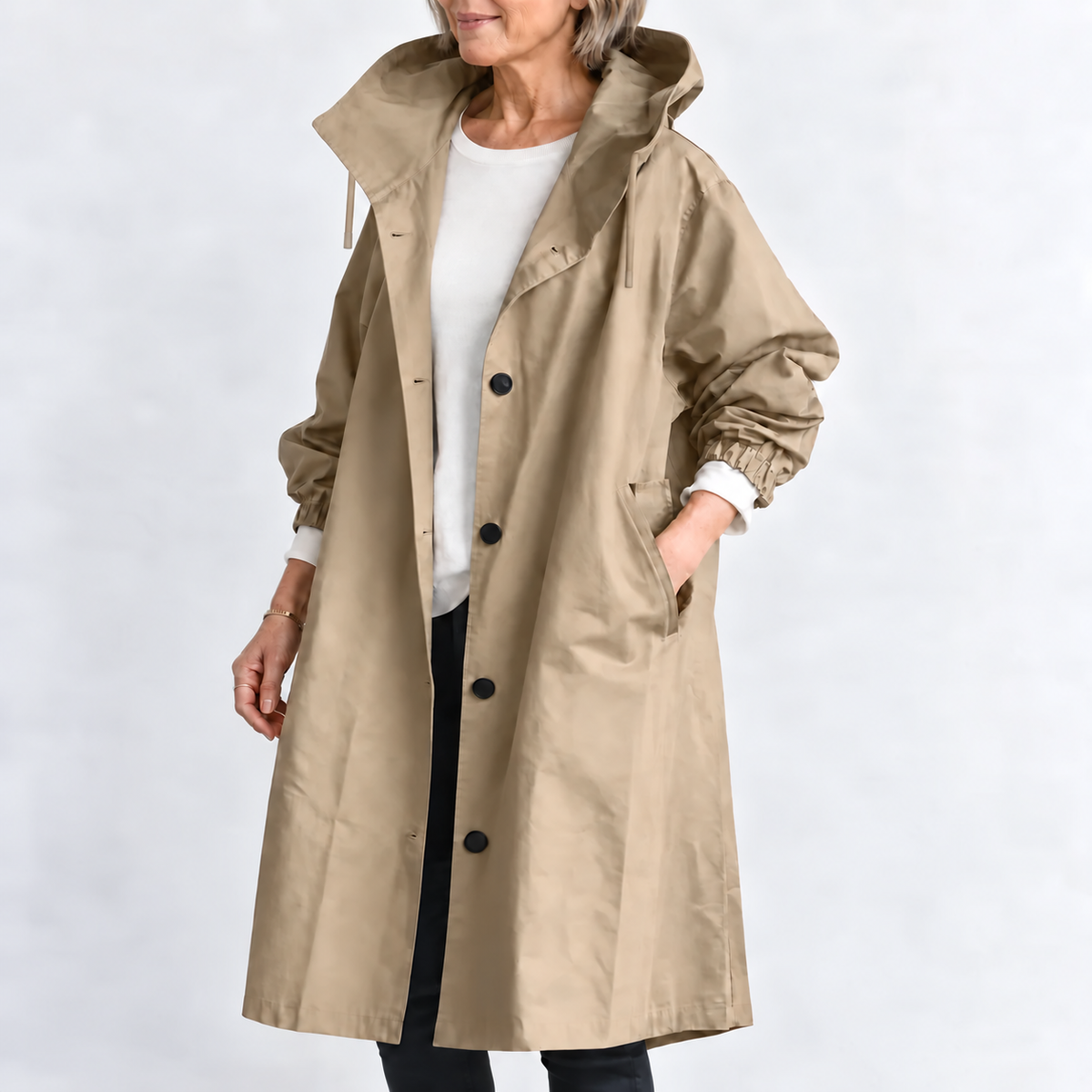 ROSALIE | TRENCH LONG À CAPUCHE
