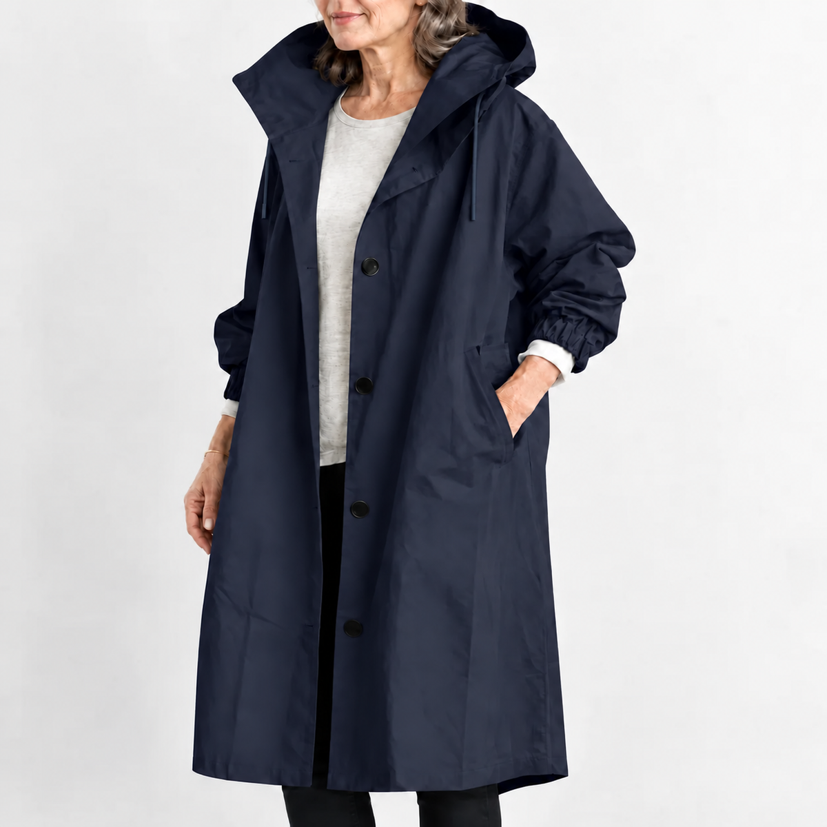 ROSALIE | TRENCH LONG À CAPUCHE