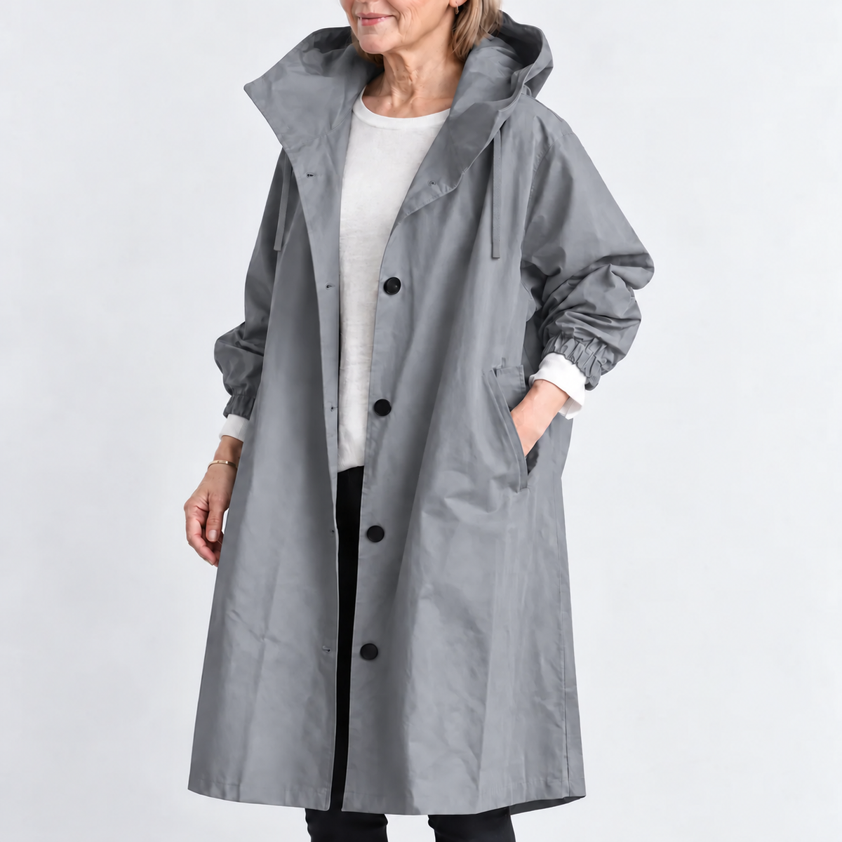 ROSALIE | TRENCH LONG À CAPUCHE