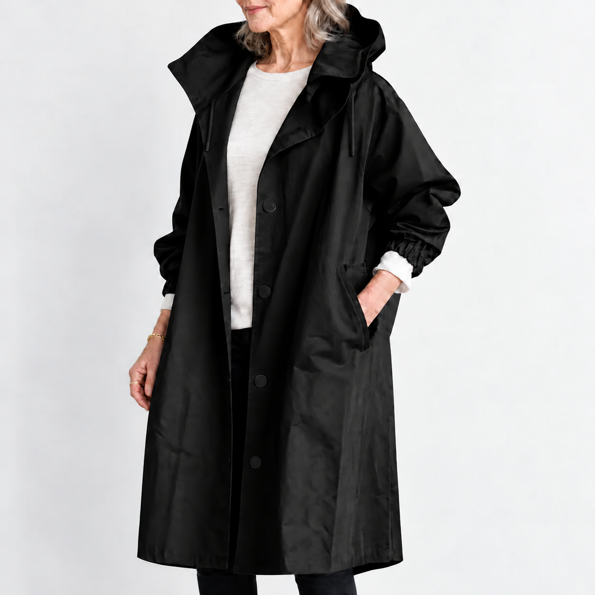 ROSALIE | TRENCH LONG À CAPUCHE
