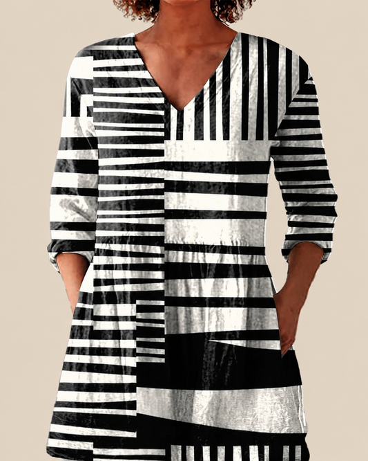 QUINN | LONGUE BLOUSE À MOTIF EXPRESSIF