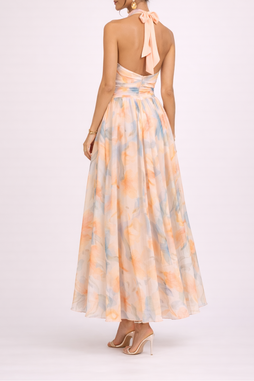 Camille | Robe Fluide Imprimé Aquarelle