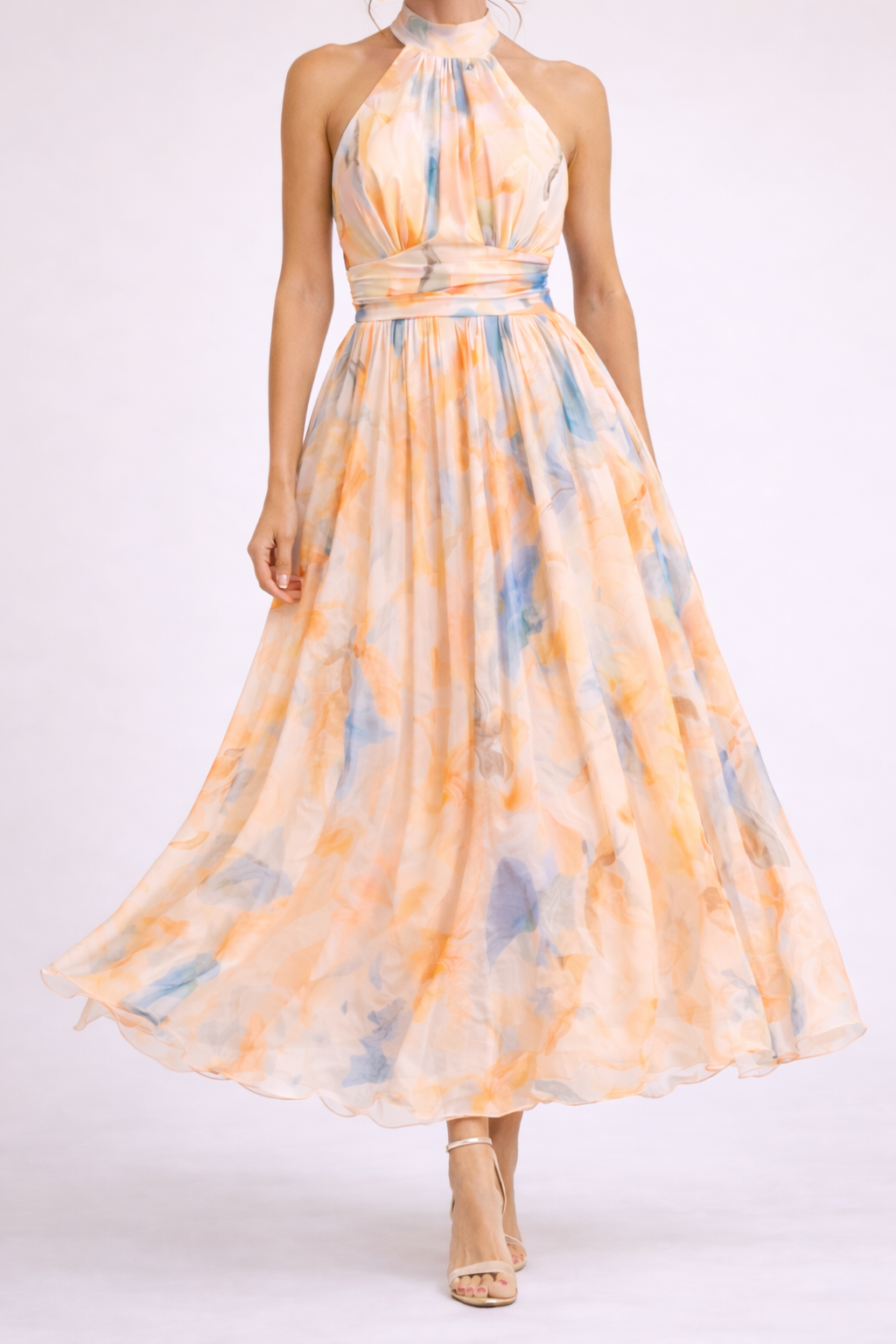 Camille | Robe Fluide Imprimé Aquarelle