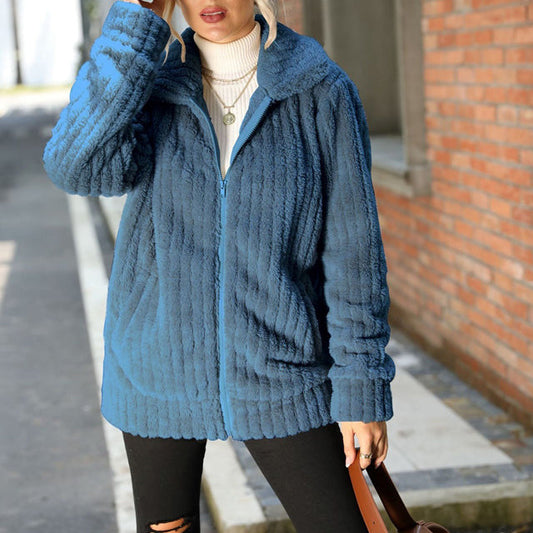 LOUISE | MANTEAU PELUCHE CHALEUR ENVELOPPANTE