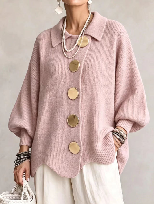 Cardigan Hortense Rose Poudré