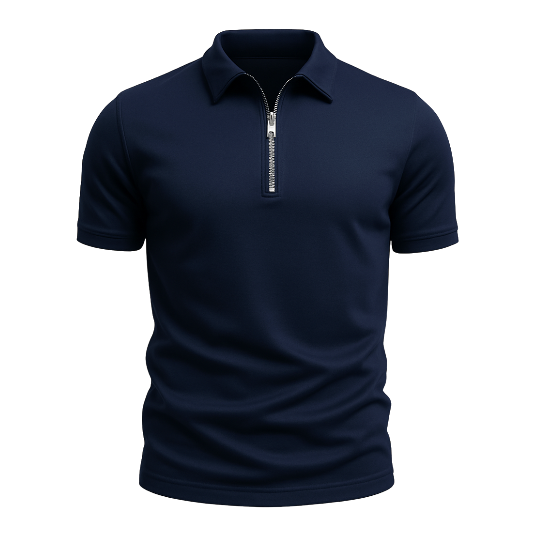Nicolas | Polo Zippé Chic Moderne