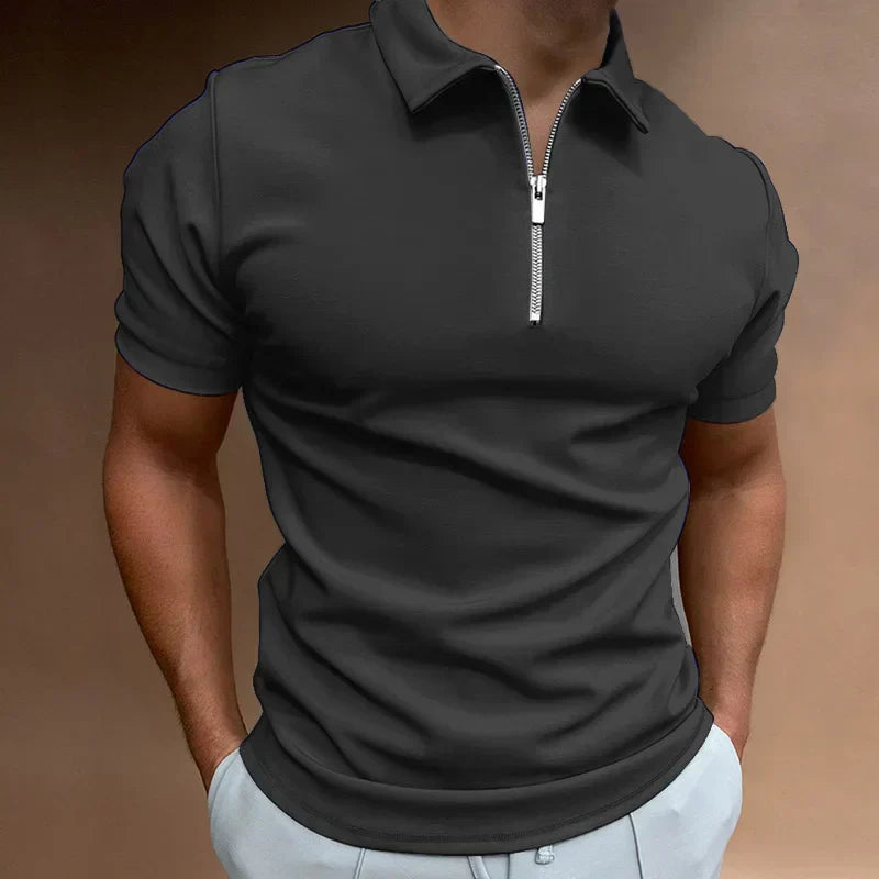 Nicolas | Polo Zippé Chic Moderne