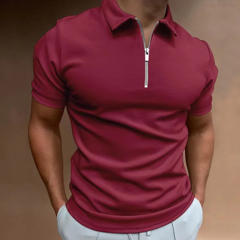 Nicolas | Polo Zippé Chic Moderne