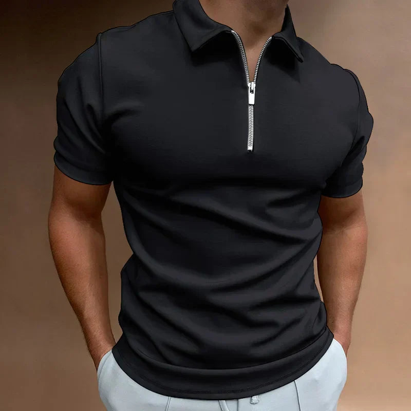 Nicolas | Polo Zippé Chic Moderne