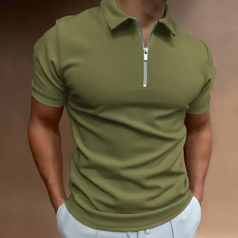 Nicolas | Polo Zippé Chic Moderne