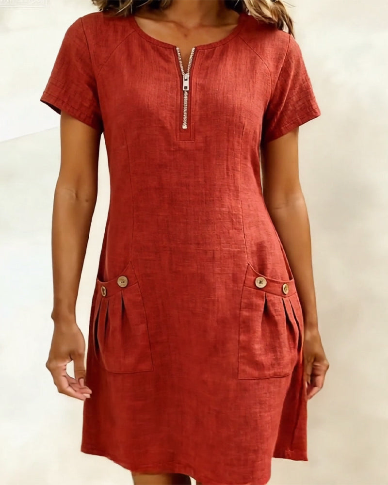 Chloé | Robe Fluide Col Rond