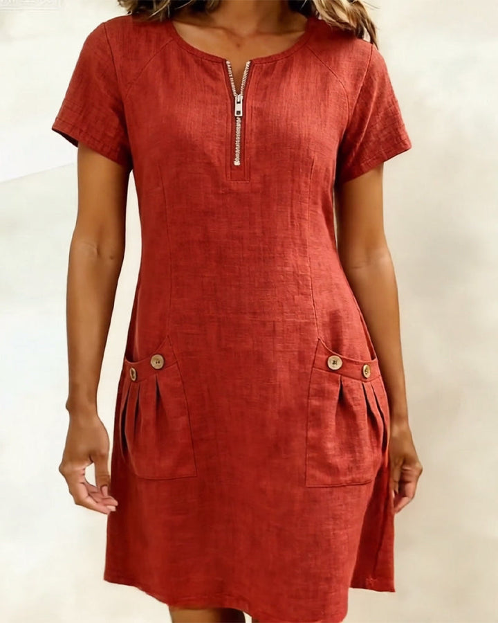 Chloé | Robe Fluide Col Rond