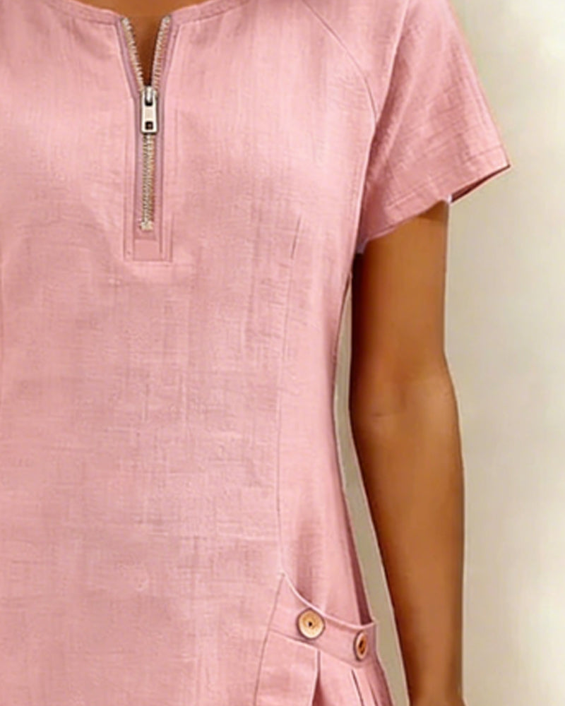 Chloé | Robe Fluide Col Rond