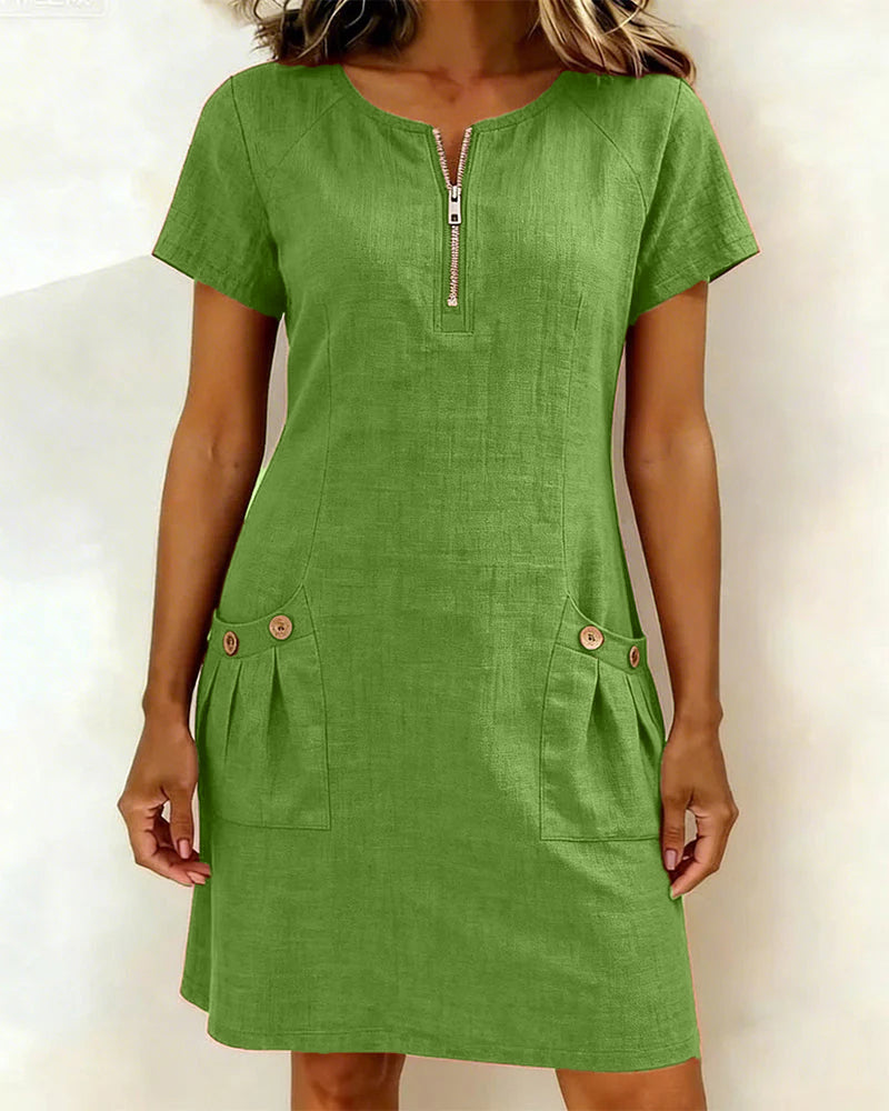 Chloé | Robe Fluide Col Rond