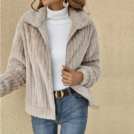 LOUISE | MANTEAU PELUCHE CHALEUR ENVELOPPANTE