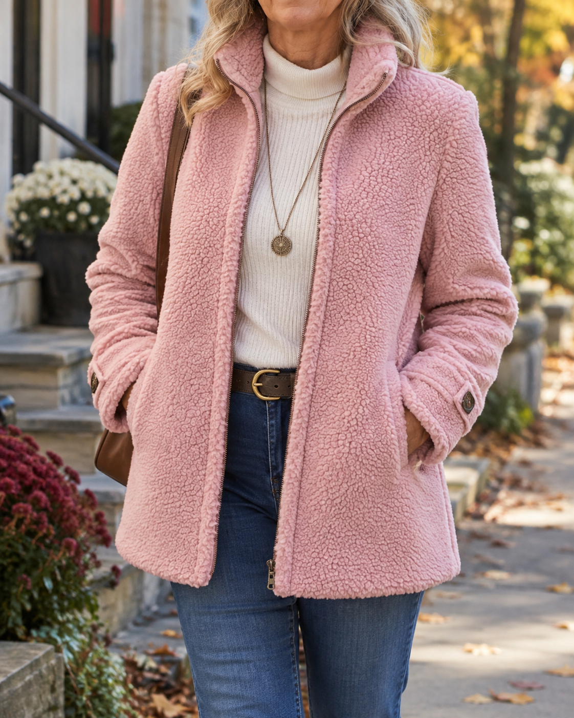 INÈS | VESTE ZIPPÉE COL MONTANT