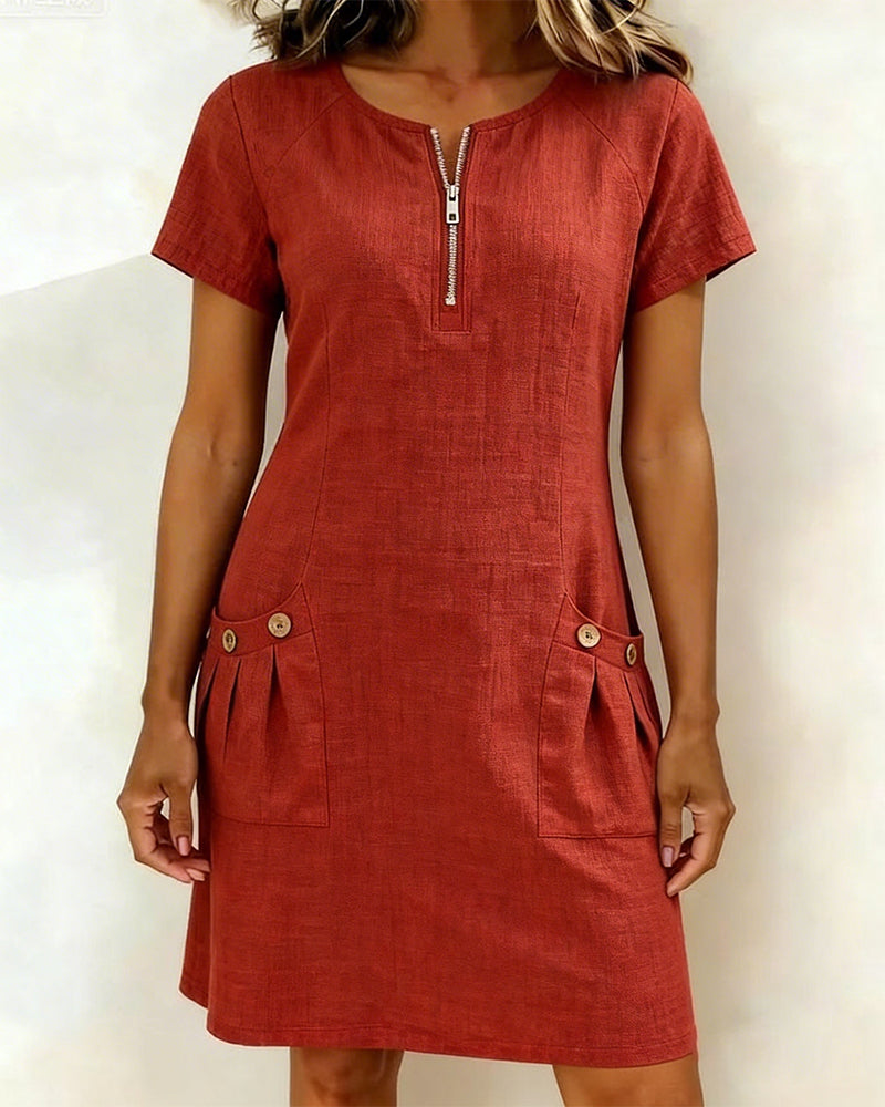 Chloé | Robe Fluide Col Rond