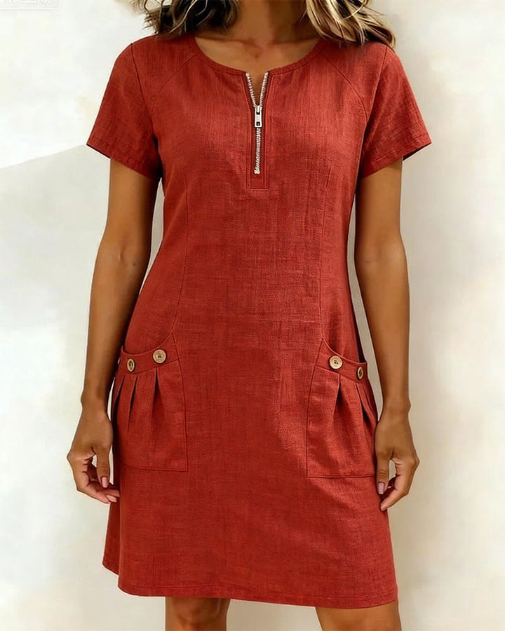 Chloé | Robe Fluide Col Rond