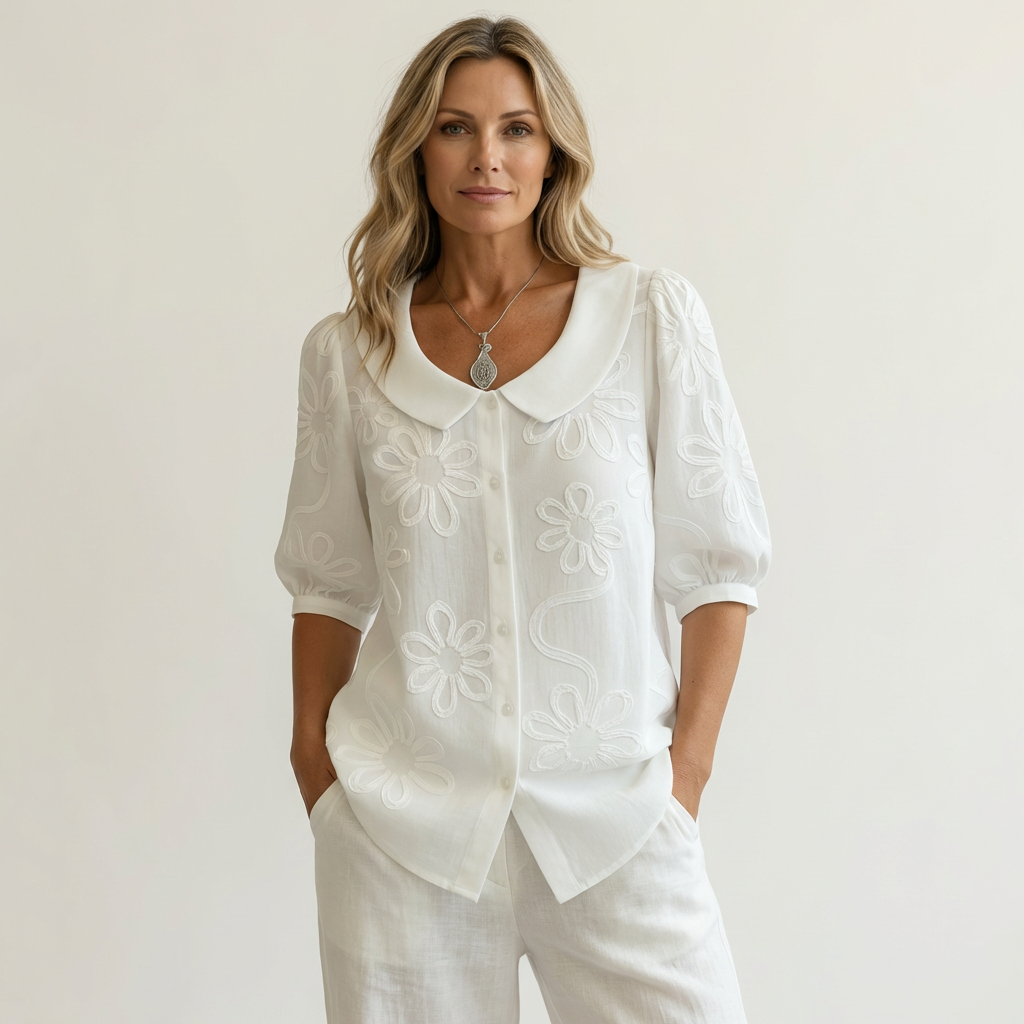 Justine | Blouse Douce Motif Floral