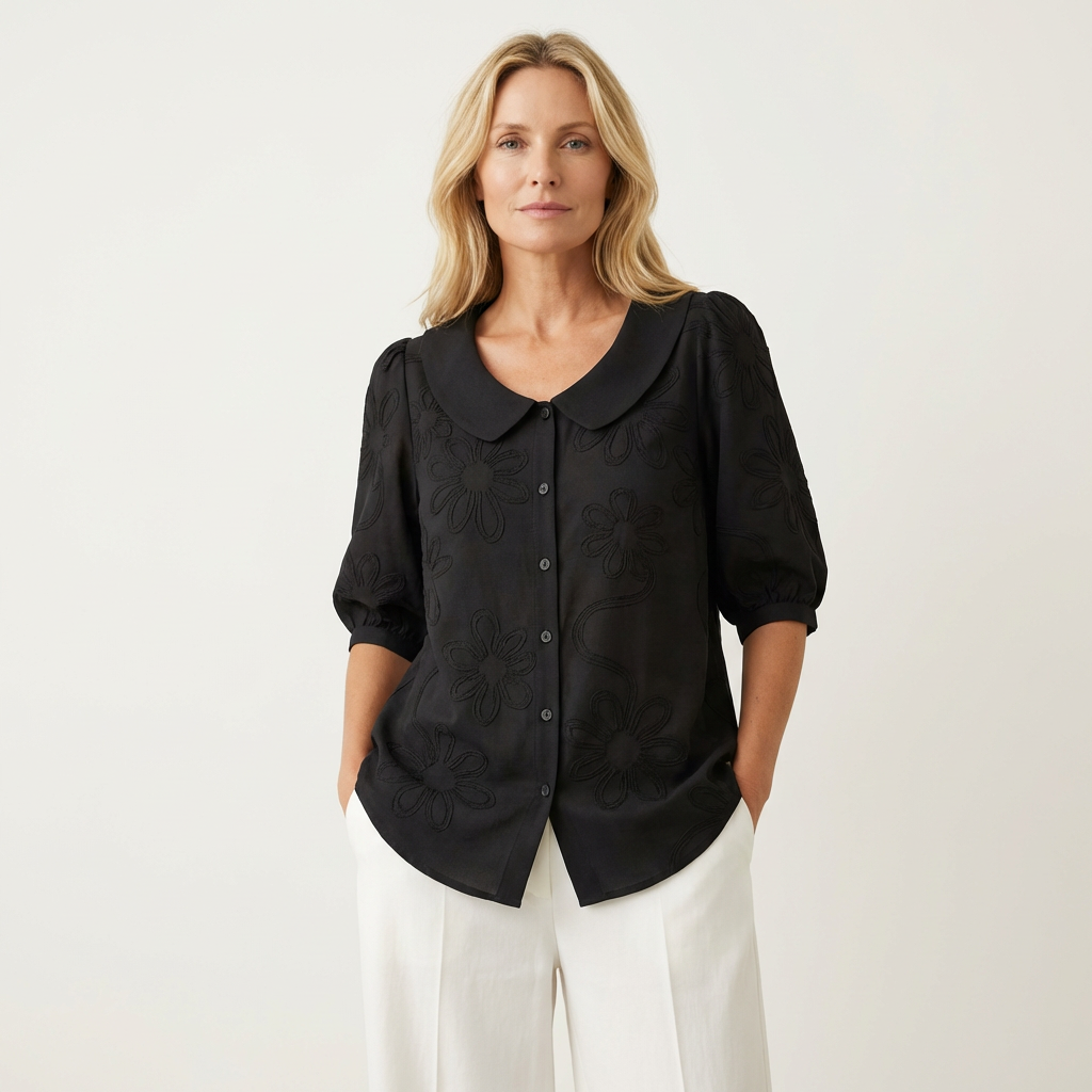 Justine | Blouse Douce Motif Floral