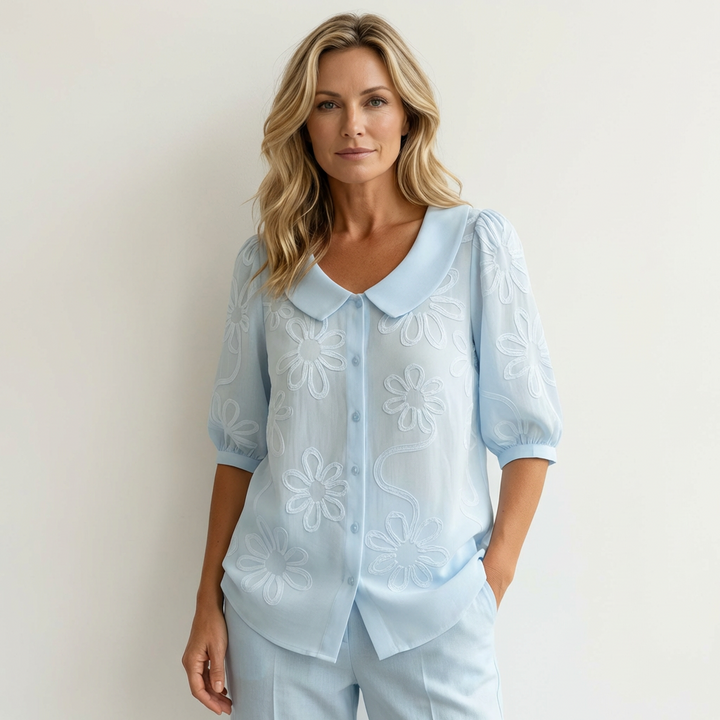 Justine | Blouse Douce Motif Floral
