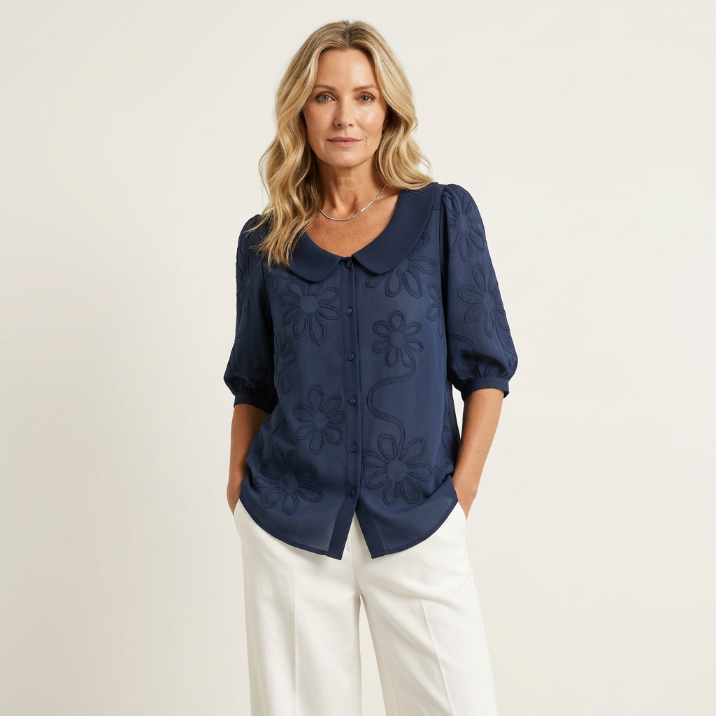 Justine | Blouse Douce Motif Floral