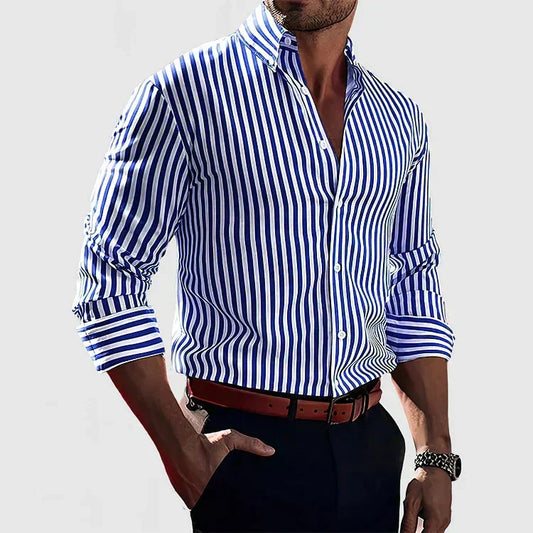 FÉLICIEN | CHEMISE À RAYURES AJUSTÉE